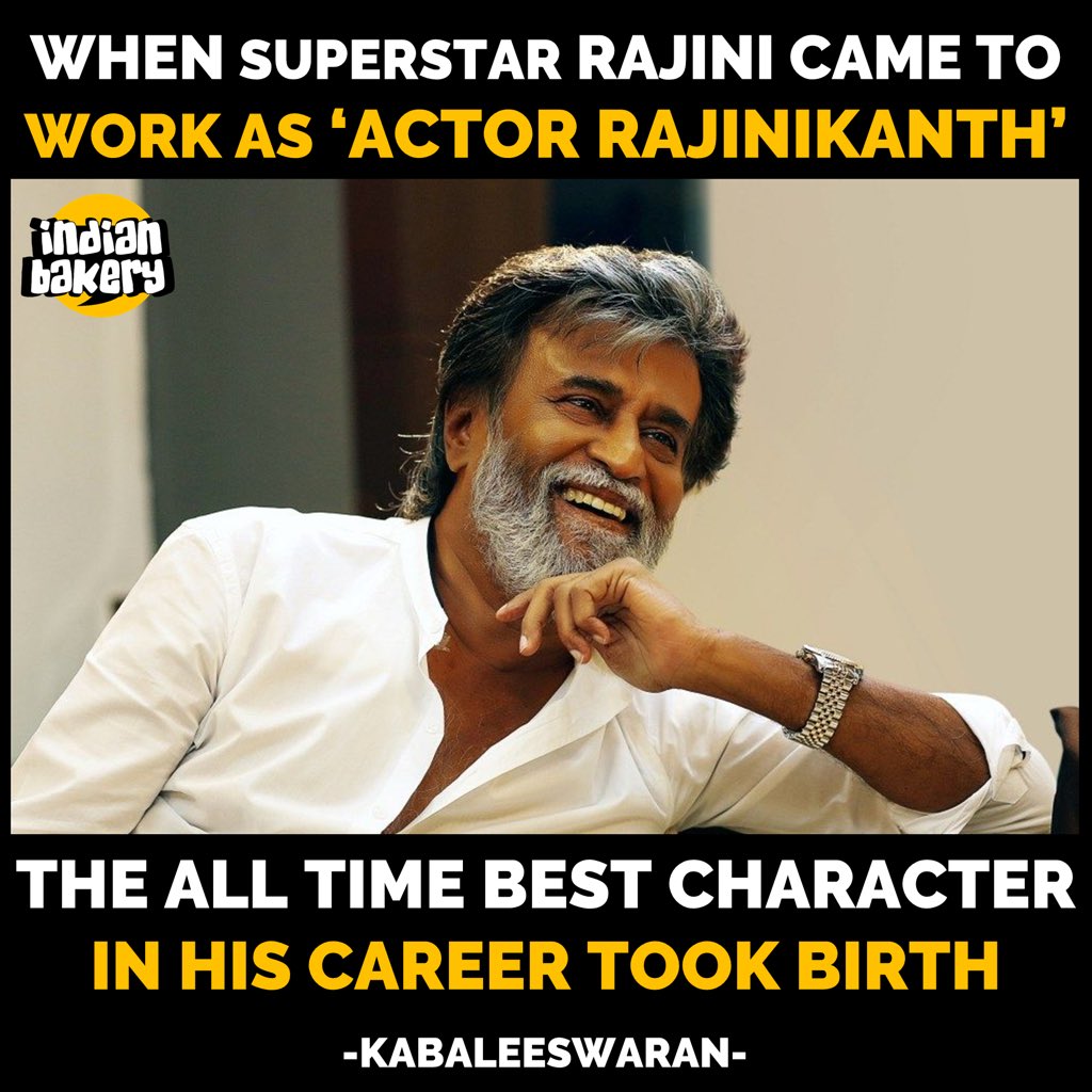IBakeryOfficial's tweet photo. Kabaleeswaran - All time best of @rajinikanth ✌🏻️💪🏻 #Rajanikanth #Thalaivaa #SuperStarRajini @soundaryaarajni #IBDaily https://t.co/HGd5414ZX1