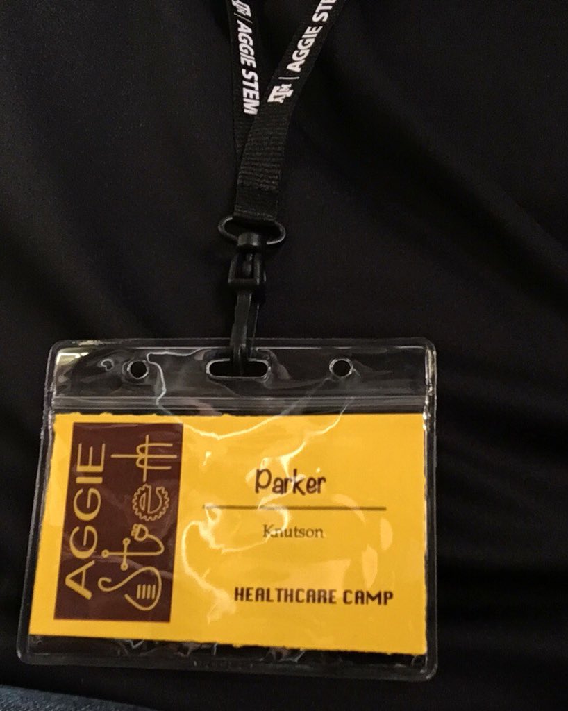 _pknutson's tweet photo. Camp counselor for Aggie STEM healthcare camp this week! Excited for these students to take it to the next level! #STEM #AggieSTEM https://t.co/AWh7p4KKqH