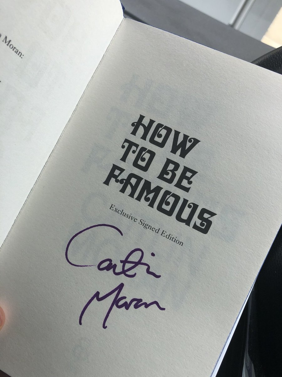 Ellie_Morelli's tweet image. Was looking forward to the purchase of #howtobefamous by my favourite authoress @caitlinmoran today and low and behold @Waterstones gave me a signed copy! #luckyday