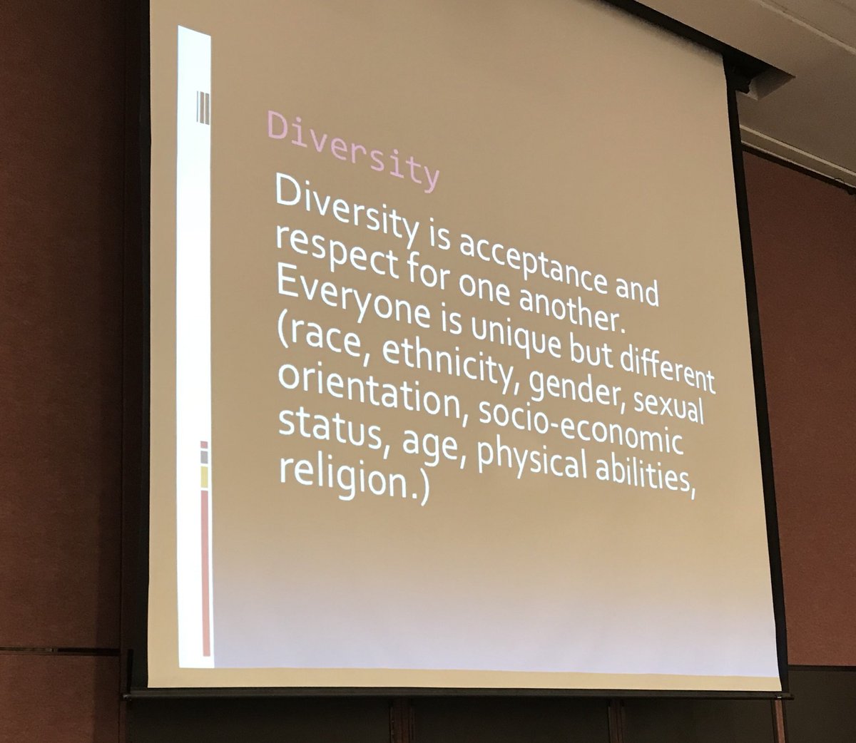 DrFloraIndy's tweet photo. Activate and motivate! We have a common purpose! Make it about the kids not yourself #ElevatED2018 schools are stressful for students- peer pressure, parents, friends #buildingculturaldiversity everyone needs acceptance, significance, security, purpose https://t.co/FeVYVB0ewe