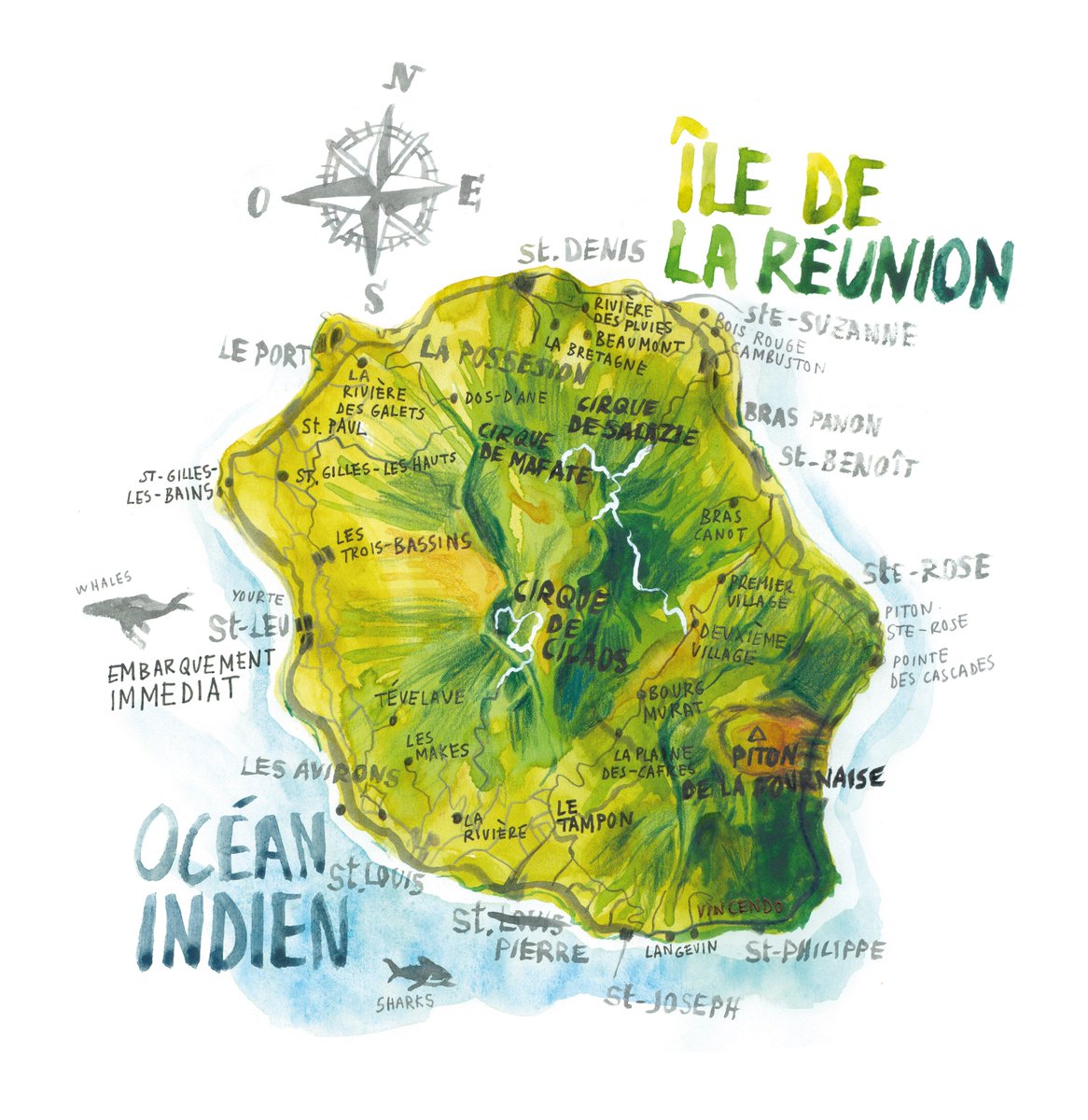 Rendez Vous Du Carnet De Voyage Ledessindelasemaine Ile De La Reunion Santisalles Ce Dessin Me Rappelle De Bons Souvenirs Tout A Commence Au Rendez Vous De Carnetdevoyage A Clermontferrand En 16