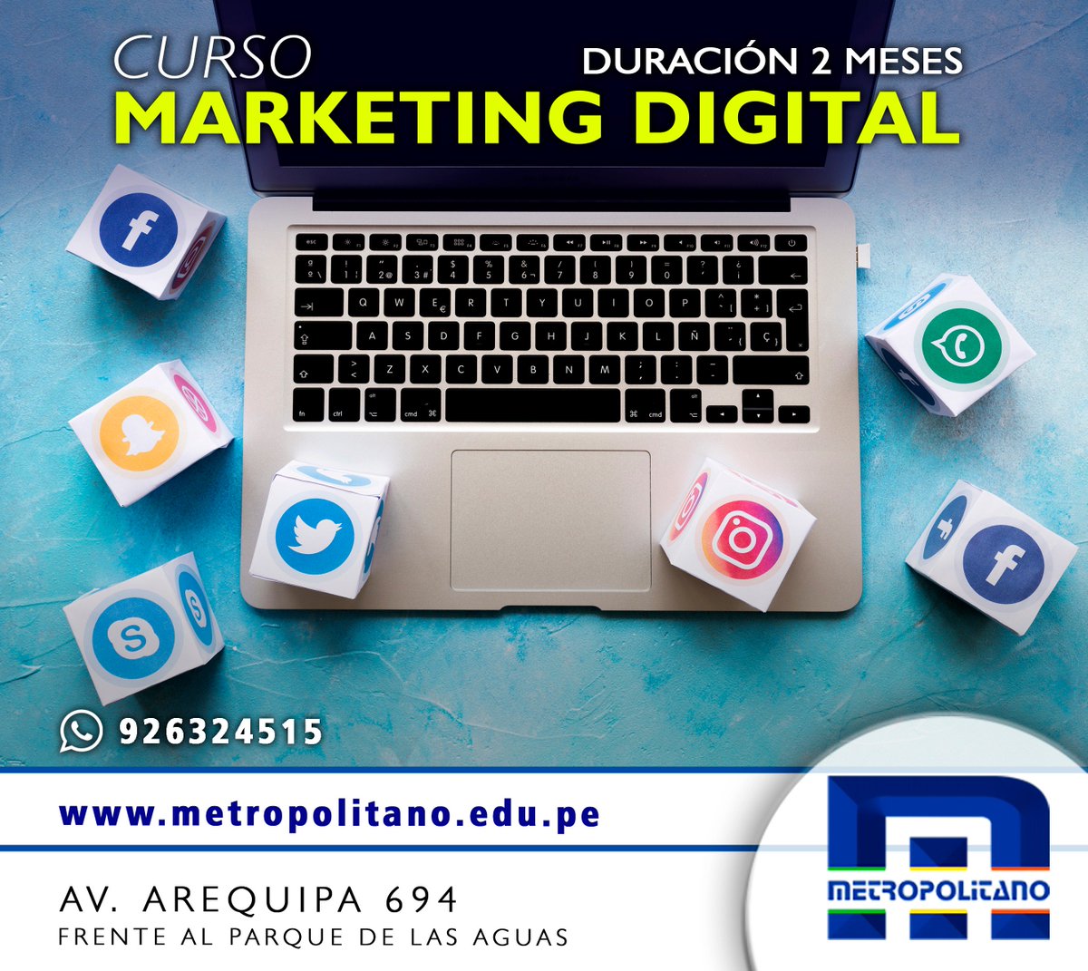 ist_metropol's tweet photo. MARKETING DIGITAL
Duración: 2 Meses

Contáctenos para más información:
Teléfono: 4247928 - 4234690
➡️ https://t.co/ha37g64jUn
📲 WhatsApp: 926324515 - 924686754 - 929816697

Échale un ojo al temario: https://t.co/LDuOSE6tlx
Para más info, déjanos tu correo 👇 https://t.co/RyakHR7ToO