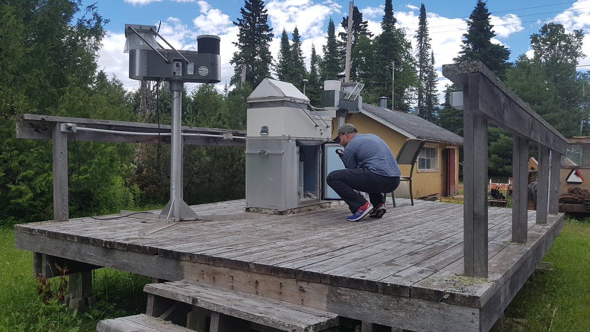MGClark75's tweet image. We made a stop just east of Thunder Bay today to inspect some precipitation samplers. All looks good! #ecccsci @WQMGreatLakes
