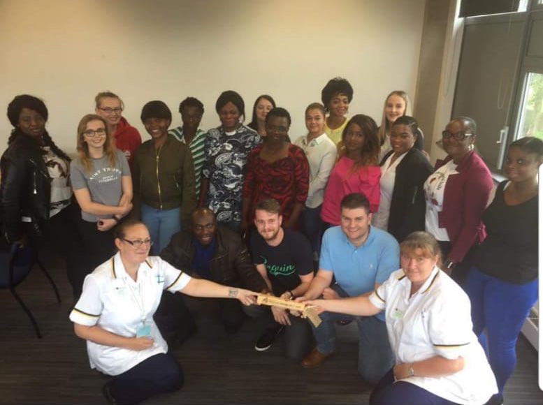 we_nurses's tweet photo. These two pictures shows the difference one year of nursing can make! We have all grown so much in confidence and have completed our first year of nursing! Bring on year two #217 #weareLDnurses https://t.co/xeDnLHLrlO