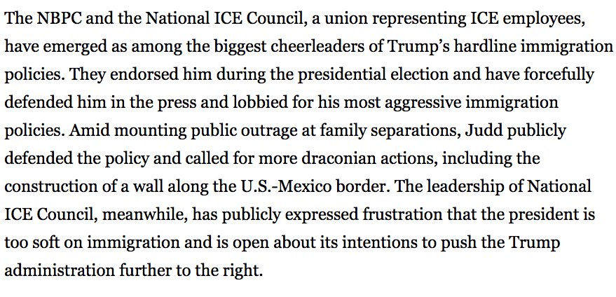 inthesetimesmag's tweet photo. .@sarahlazare and @michaelarria argue it's time for the labor movement to grapple with the fact that ICE and  border patrol unions are among the biggest cheerleaders for Trump's  cruel immigration policies. https://t.co/sosuIMZjVW https://t.co/Ef3v5XpwkP