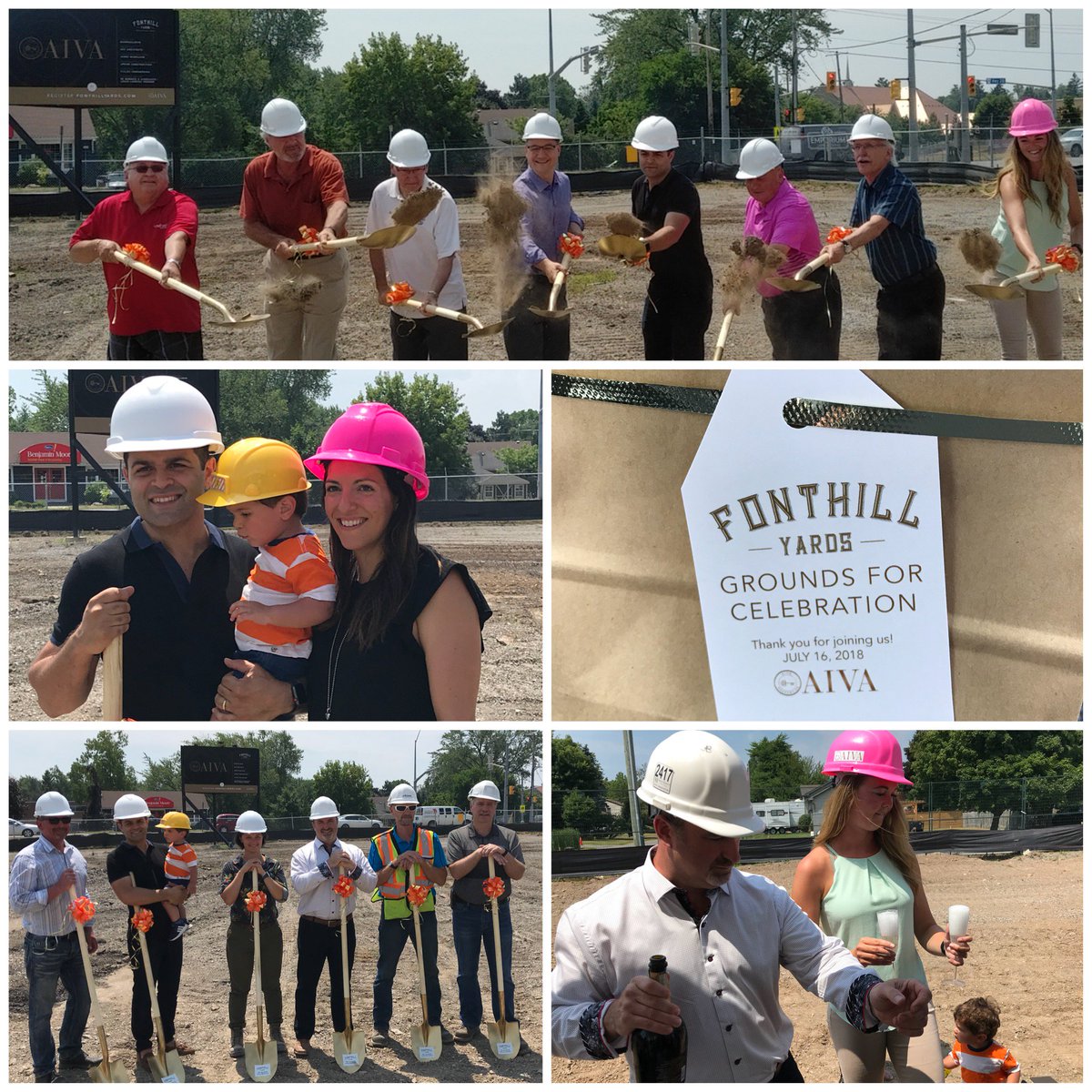 Dave_Augustyn's tweet photo. Congratulations to Tony and family and Aiva Properties team on the groundbreaking of the Fonthill Yards project in #DowntownFonthill today! Council and I look forward to these stunning townhouses to be built at the former Fonthill Lumber site. @aiva_properties #ImprovingNiagara https://t.co/4bvkSJhdTO