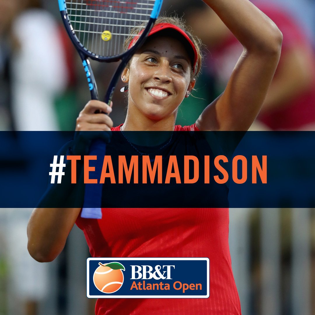 ATLOpenTennis's tweet image. Retweet if you are a @Madison_Keys fan and part of #TeamMadison for our July 22 exhibition feature match against #TeamSloane!
