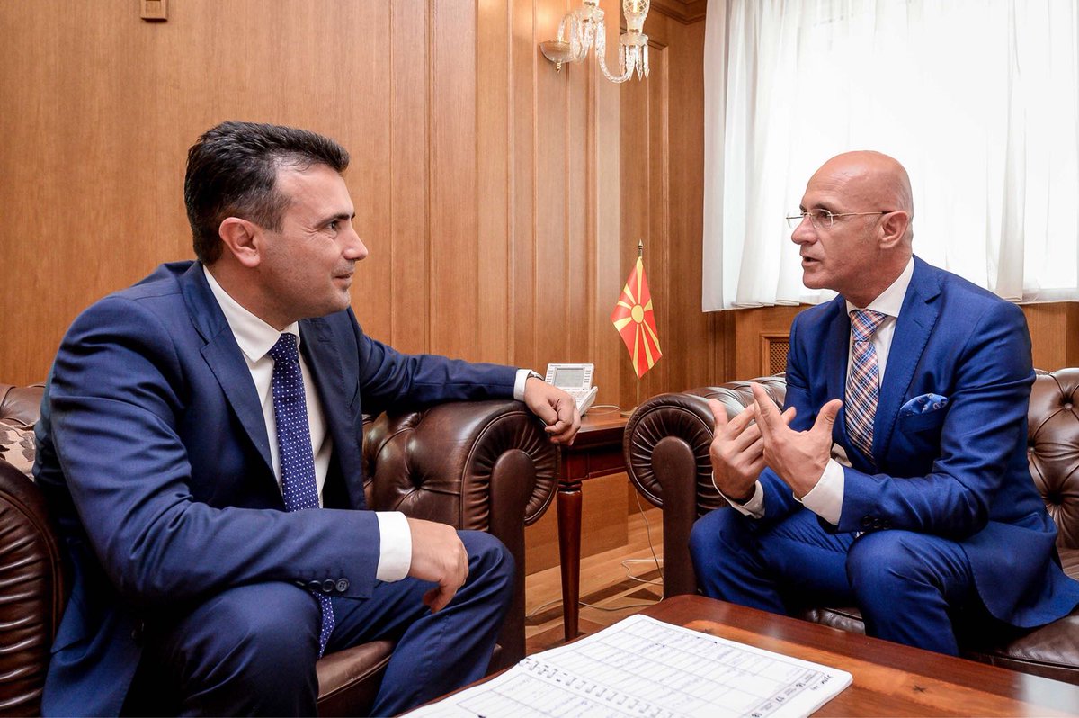 Денес, во рамки на неговите припреми за започнување на мандатот, се сретнав со назначениот вонреден и ополномоштен амбасадор на Република Македонија во Швајцарија, Кенан Рамадани.