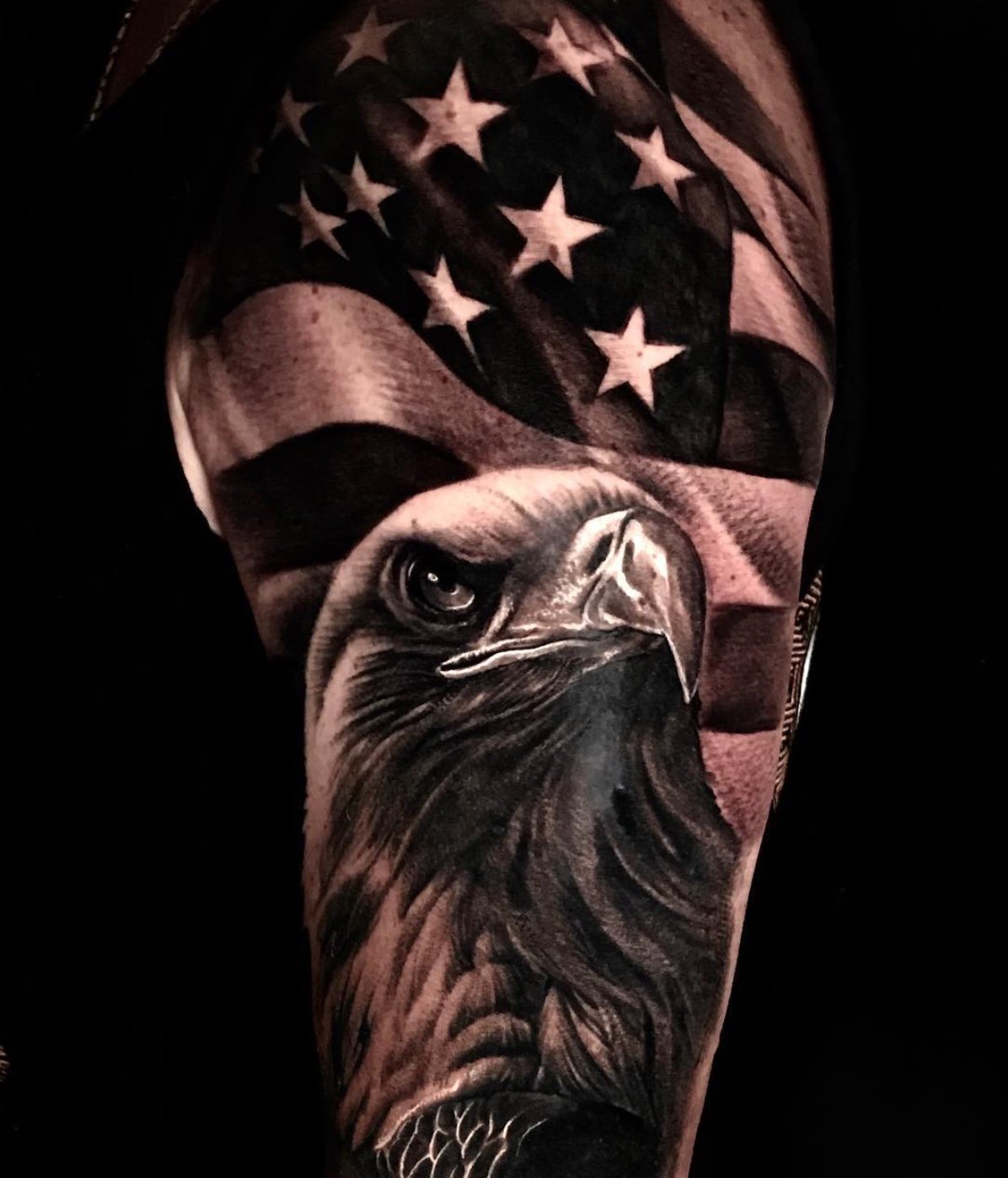 100 Patriotic Flag Eagle Tattoo Design png  jpg 2023