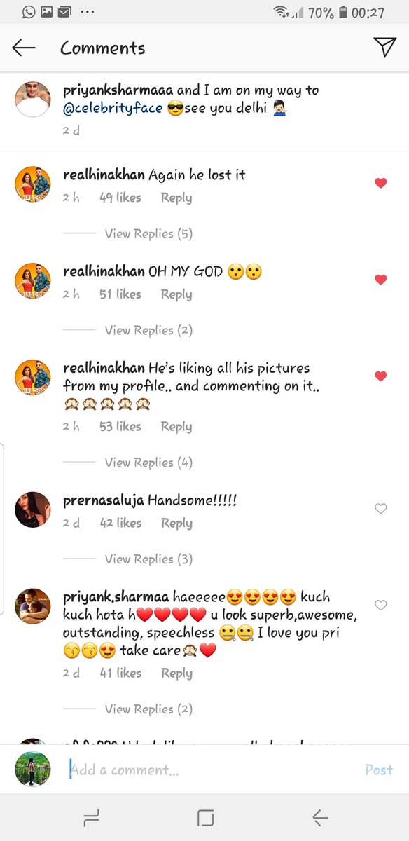 Priyankatweetss's tweet photo. On priyank post
This second convoππ
Hayee mere trio #LuvPriHina
This called #bffs legpulling #friendshipgoals goals ππ
Bunny rabbit tum bhi masti kare honge @eyehinakhan @LuvTya6i @ipriyanksharmaa β€π¬ https://t.co/A72il1NM51