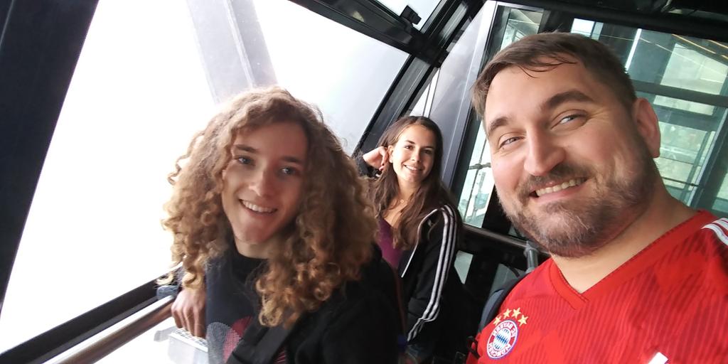 CherryHillGAPP's tweet photo. Meteorology, friendship, crossing from Germany into Austria and back at the highest peak in Germany: die #Zugspitze #chgapp2018 #theweatherdidimprove https://t.co/nO8L7X5ajt