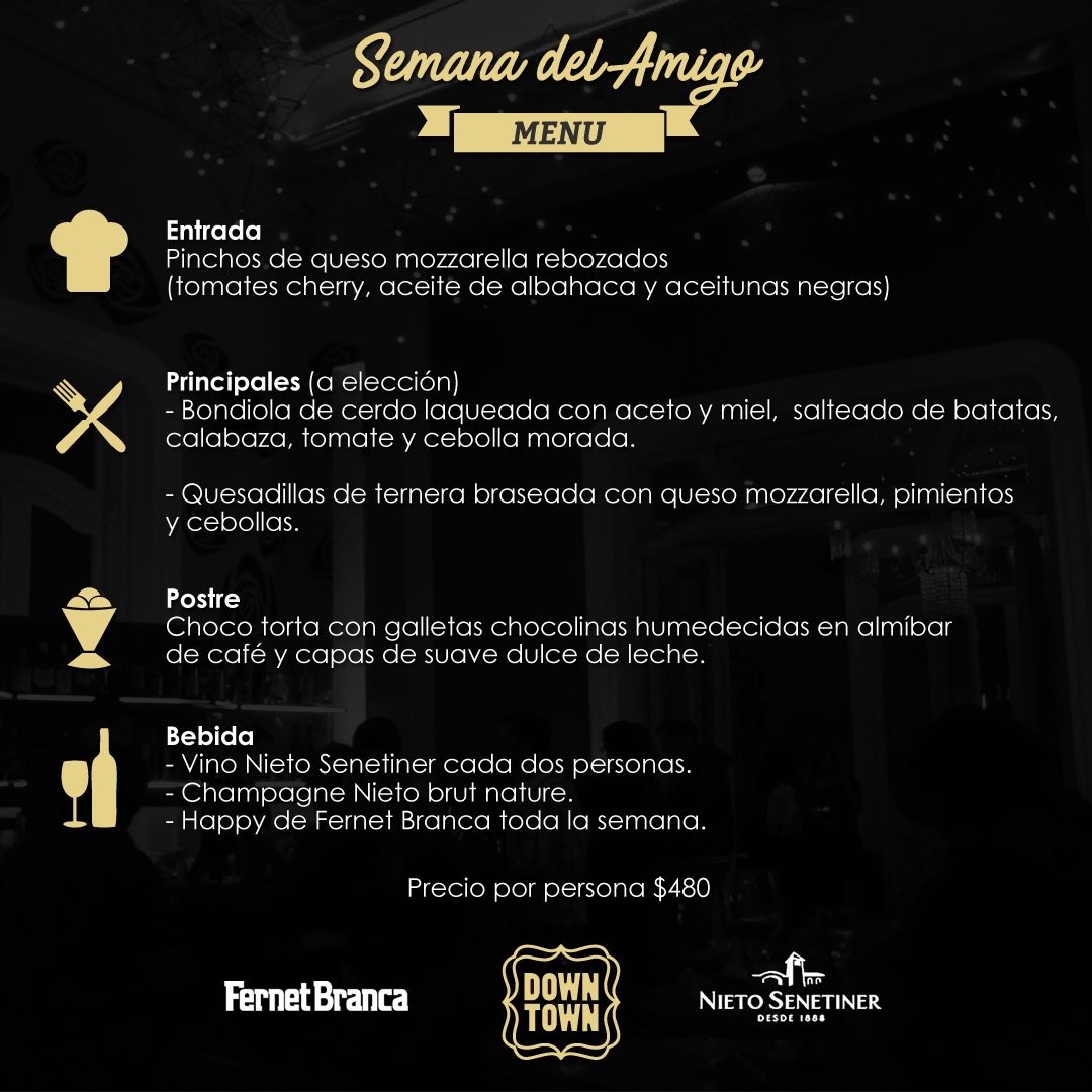 witrosario's tweet photo. #festejalos #specialedition #diadelamigo #jueves a sábados #menuespecial https://t.co/IeOSSwWrtr