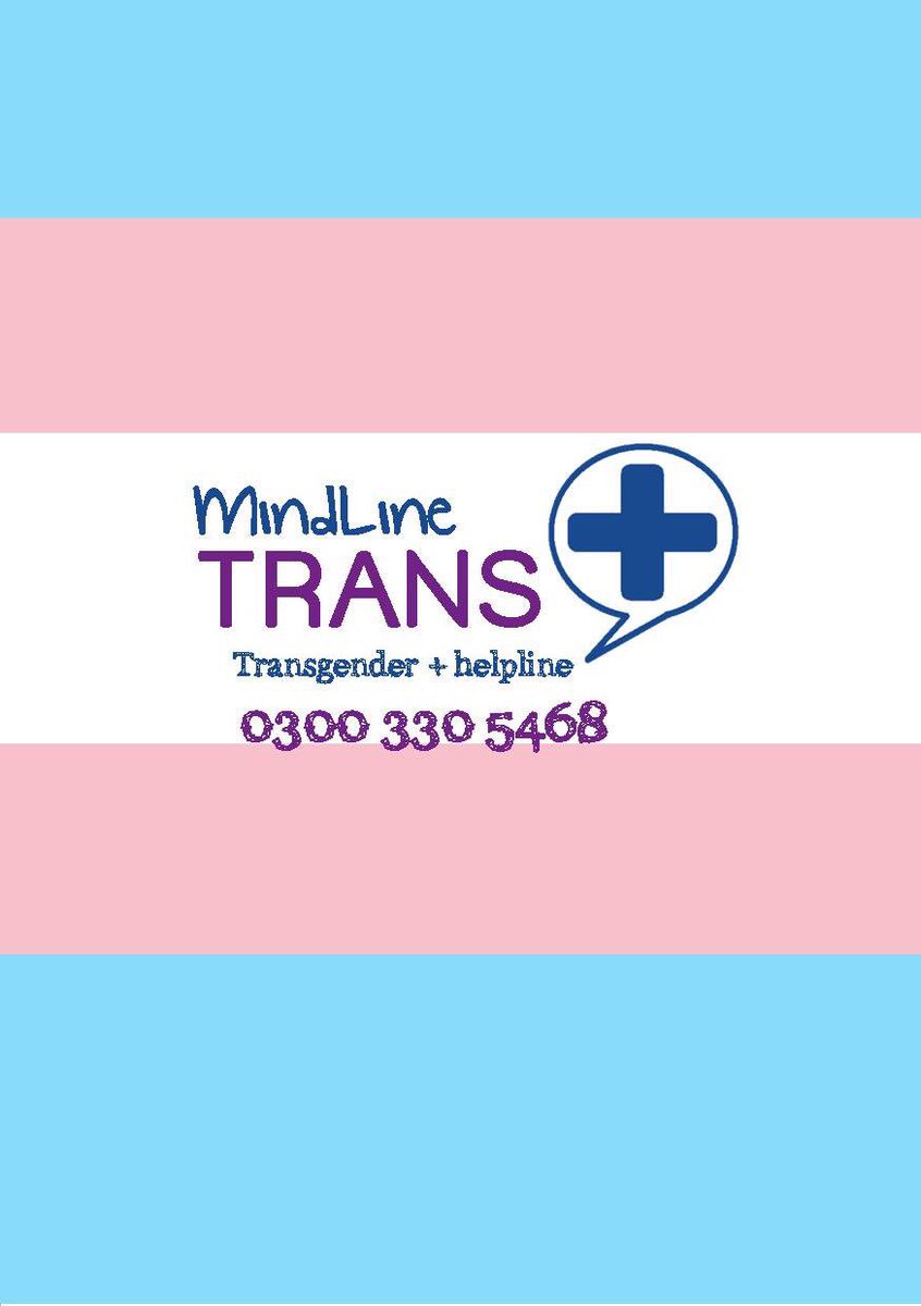 MindlineTrans's tweet image. #MindlineTrans+ is a UK wide service for anyone who identifies as #trans #nonbinary #agender #genderfluid and their family and friends. We&apos;re open Mon &amp;amp; Fri from 8pm till midnight. Call us on 0330 330 5468 now