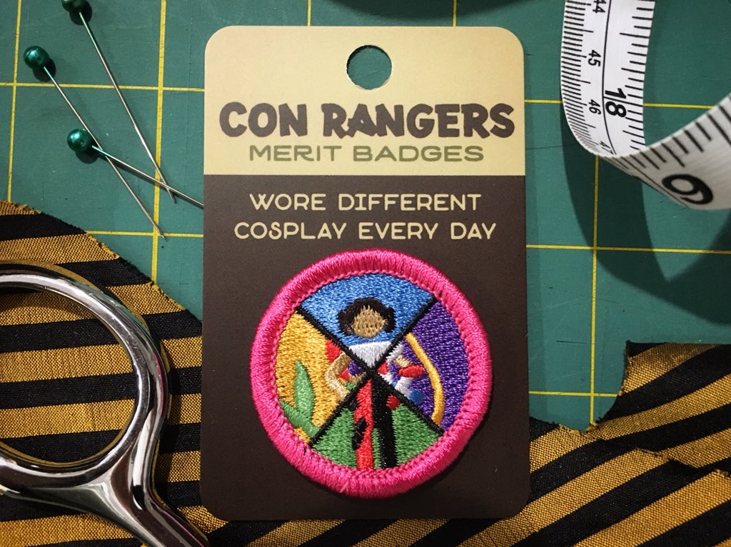 SD_Comic_Con's tweet photo. There's more @theconrangers #SDCC merit badges you can pick up this week: https://t.co/NUeX28bflX https://t.co/zdjvD1Ljy3