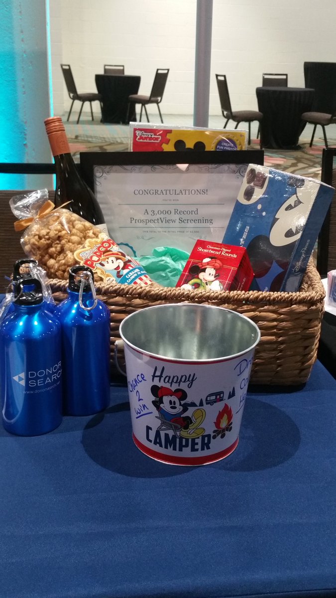 DonorSearch's tweet image. We&apos;re ready for Day 2 of #TLCC2018 @tessnetwork ! Stop by our booth and enter for a chance to win a gift basket of goodies and a free screening! #prospectresearch #prospectdevelopment #disney