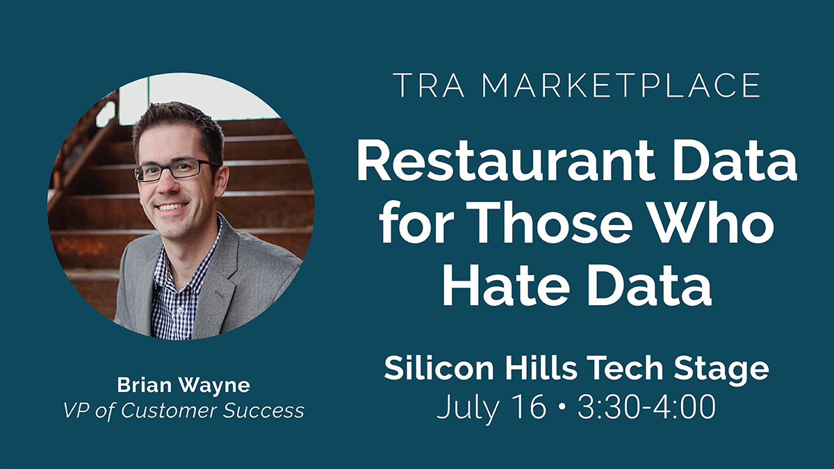 CTKitchenHost's tweet photo. Good morning #TRAMarketplace! Don't miss @_brianwayne_'s Education Session today at 3:30 on the Silicon Hills Tech Stage: https://t.co/0kCL1aHtDa
Can't make it to the session? Be sure to stop by booth 1804 to chat with Kevin and Tim! #ResData @TXRestAssoc @TRAMarketplace https://t.co/1Ecj2rnwEe