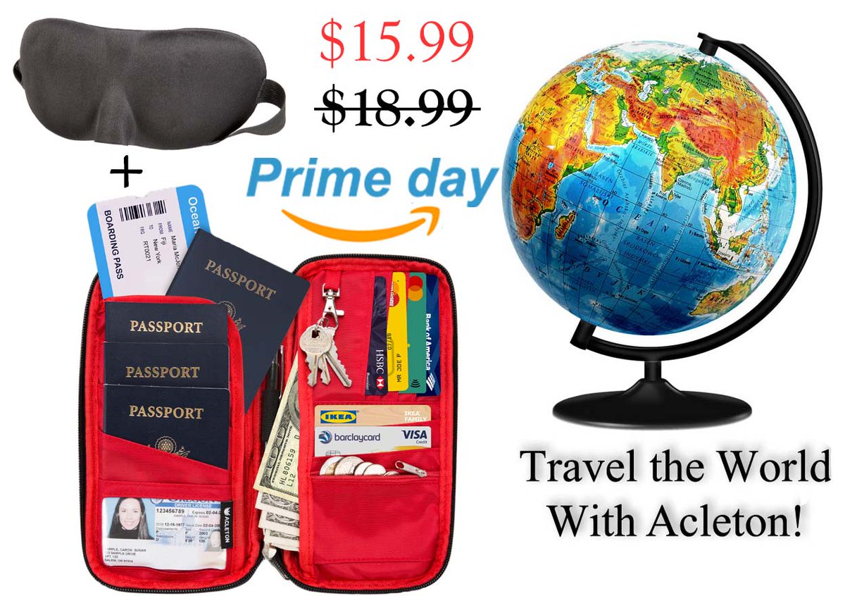 acletonproducts's tweet photo. Prime day is here!!! 🤩

You can have the Acleton Family Travel Wallet for just $15.99 with this Prime Day deal!!! 🎀

And the Travel Sleep Mask for free!!! 

🛒https://t.co/XDYsQ2ioY3

#travel  #family #primeday #amazon #giftidea #vacation #familytrip #traveler #getyours #buyit https://t.co/lWUMfEC4eJ