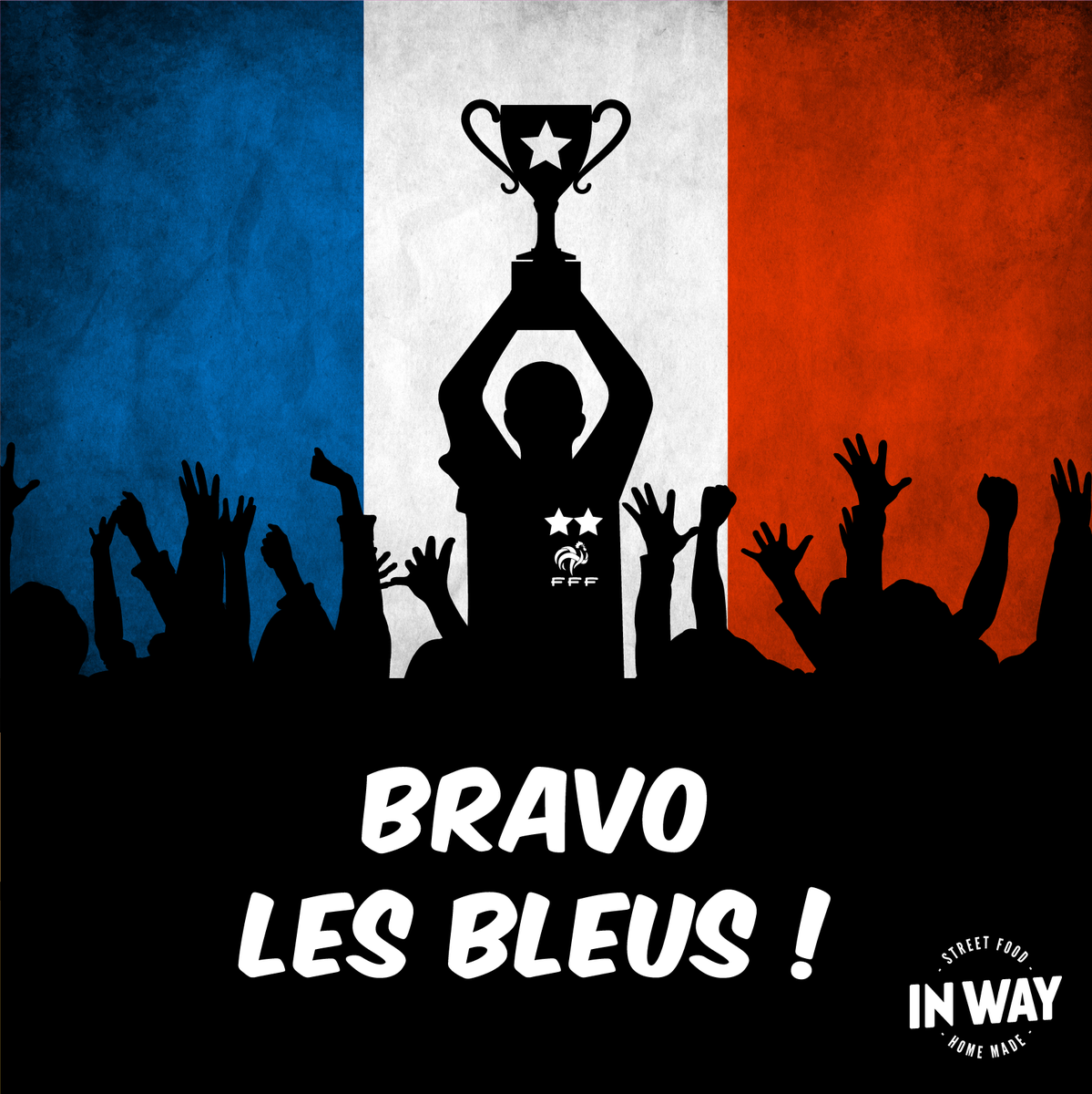 InWayfr's tweet image. Champions du monde ! 🇨🇵️⚽🏆⭐⭐
#inway #inwaylille #inwayfrance #lille #foot #world #WorldCupFinal2018 #WorldCup