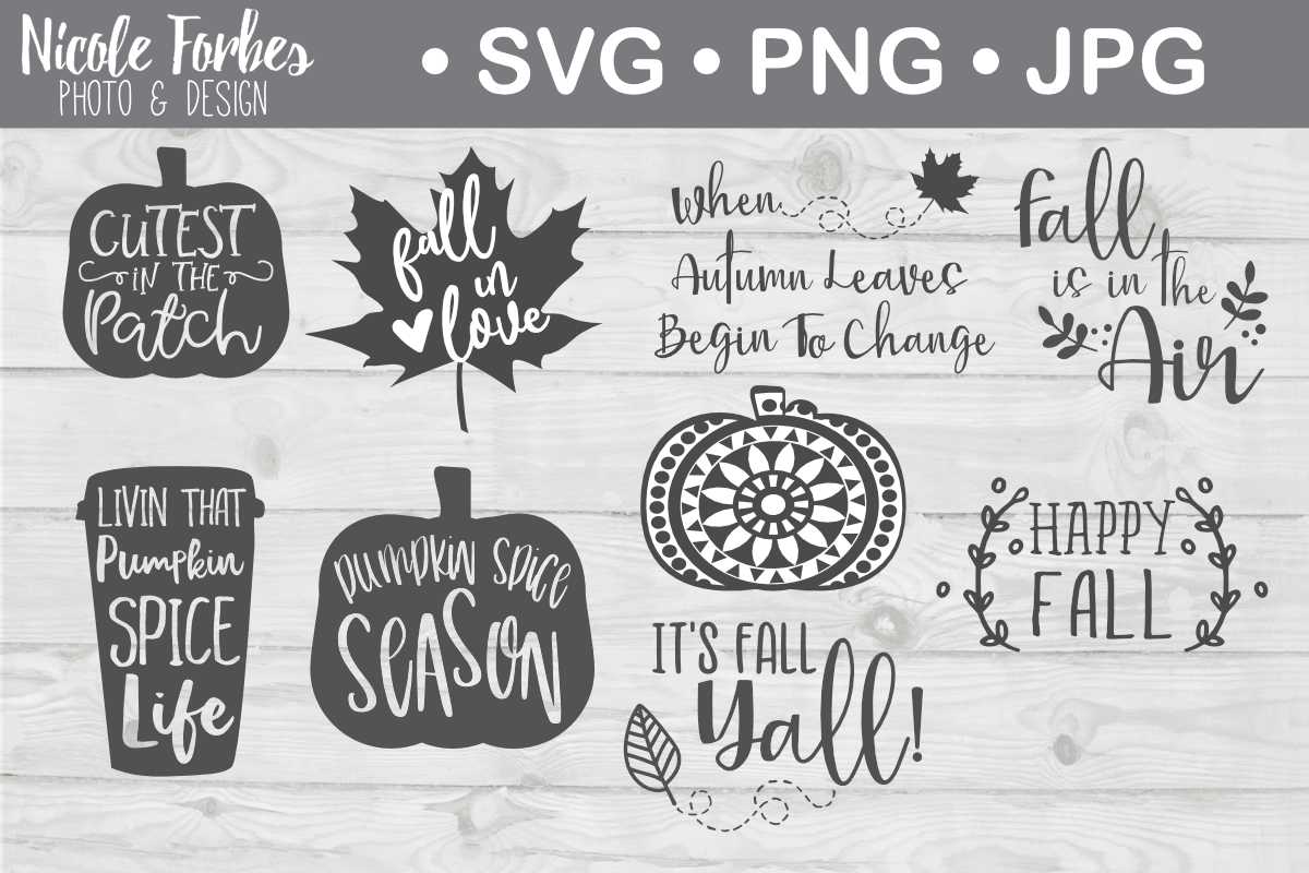 Download Design Bundles On Twitter Get Organised For Fall With This Fall Svg Bundle It Includes Pumpkin And Leaf Designs With Some Favourite Autumnal Sayings You Could Create T Shirts Greetings Cards Or Prints PSD Mockup Templates