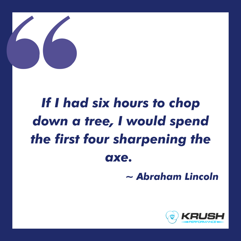 Monday Motivation - this week's quote is from Abe Lincoln. Planning is everything - don't dive into anything without a plan. Success is imminent for those who plan it.