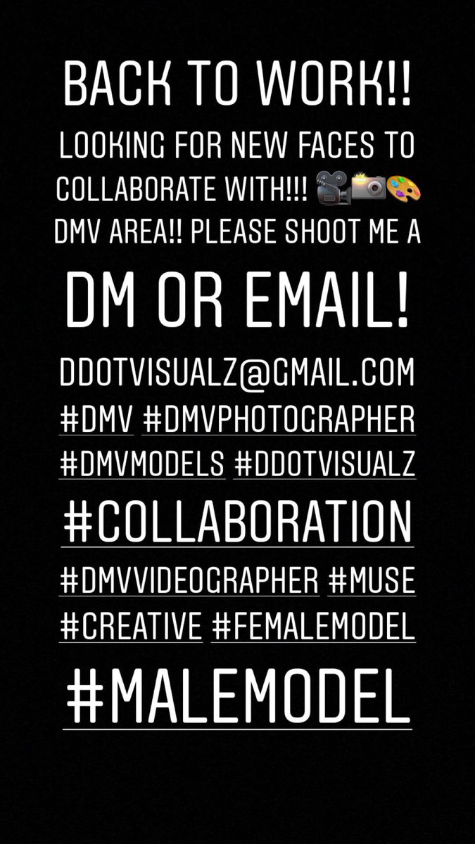 DdotVisualz's tweet image. Looking to collaborate with the hottest models!!! DMV only!! Let me know something!! #DMV 📸🎥🎨💯