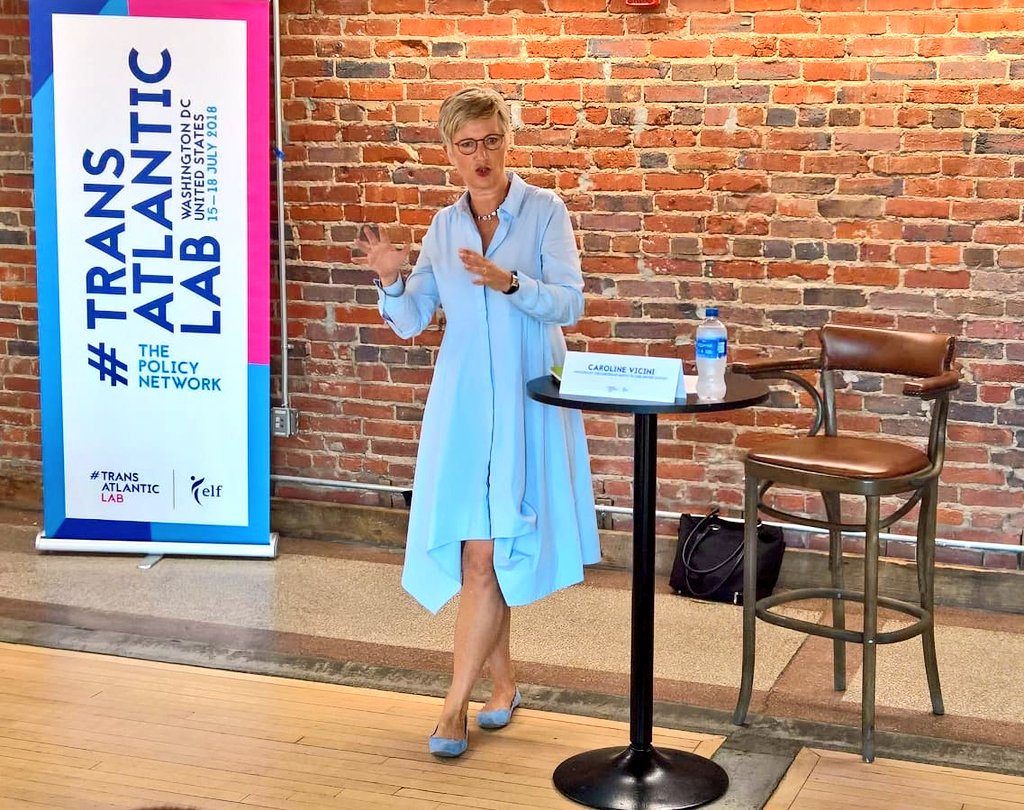 Thank you to <a href="/CarolineVicini/">Caroline Vicini</a>, Deputy Chief of <a href="/EUintheUS/">European Union in the U.S.</a>, for joining Day 1 of #TransatlanticLab 2018.
