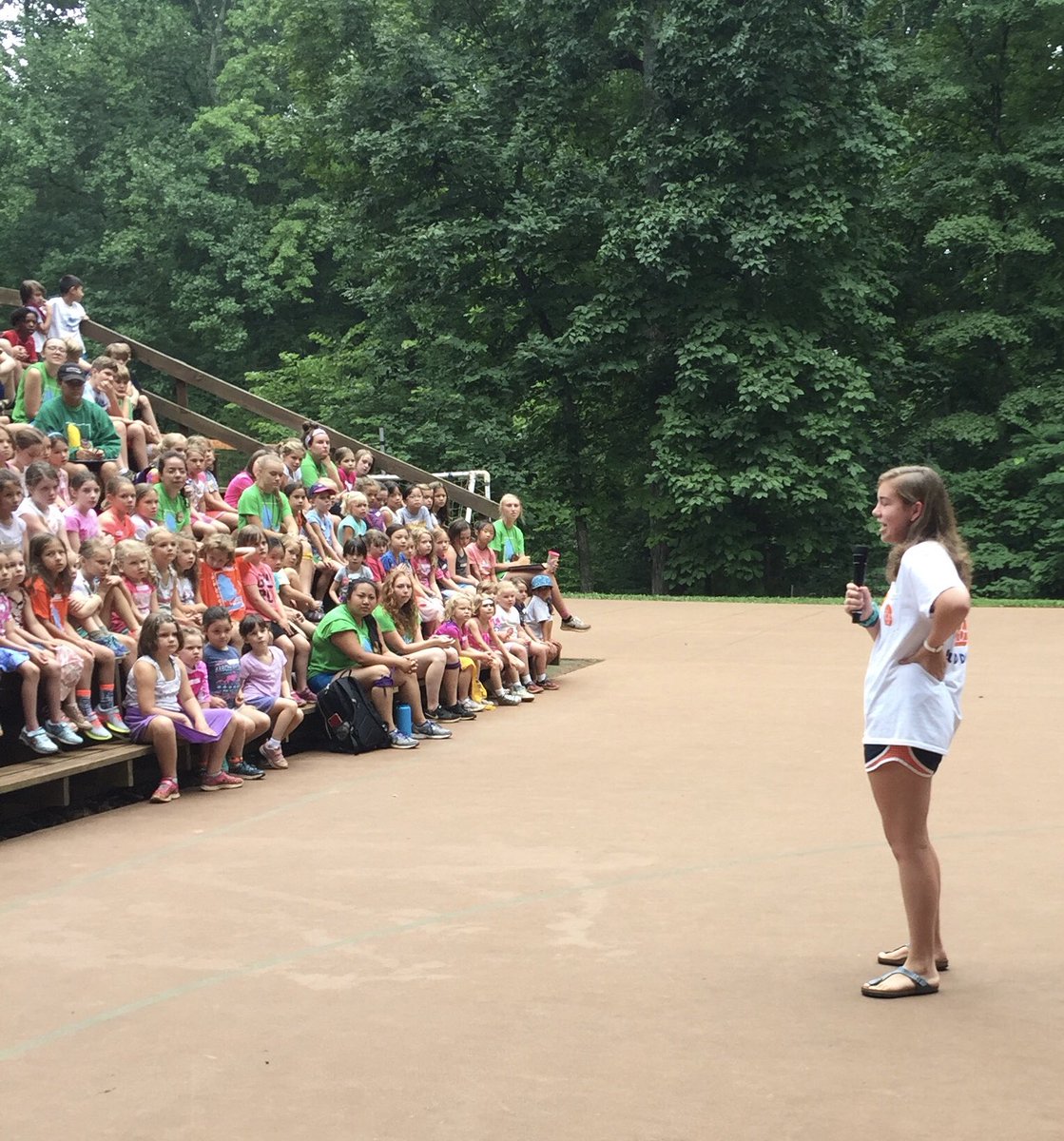 BackpackBudsVA's tweet photo. Triple C Camp is supporting us for the 4th summer in a row and we are so grateful! Our founder, Lucia, went down there today to speak to all of the campers and get them excited about donating! #tripleccamp #backpackbuddies #fundraising https://t.co/zwdPs3EPdn