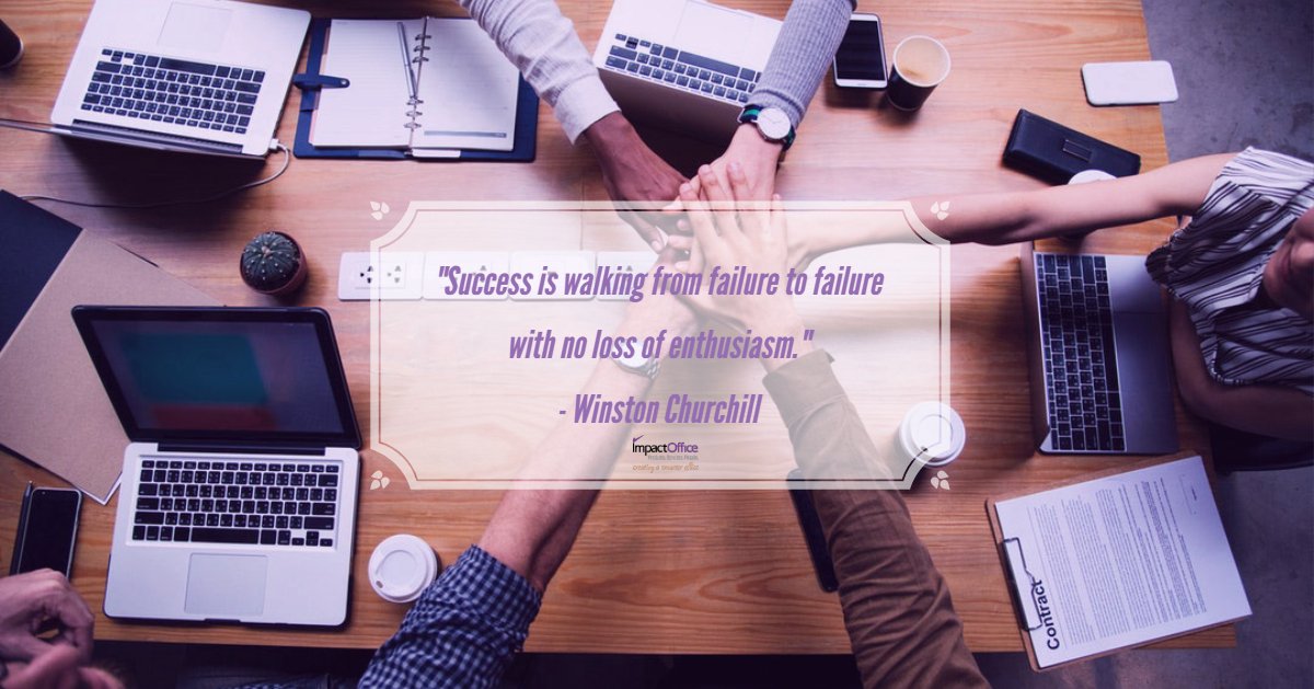 ImpactOfficePro's tweet image. "Success is walking from failure to failure with no loss of enthusiasm."
Winston Churchill

#MondayMotivation