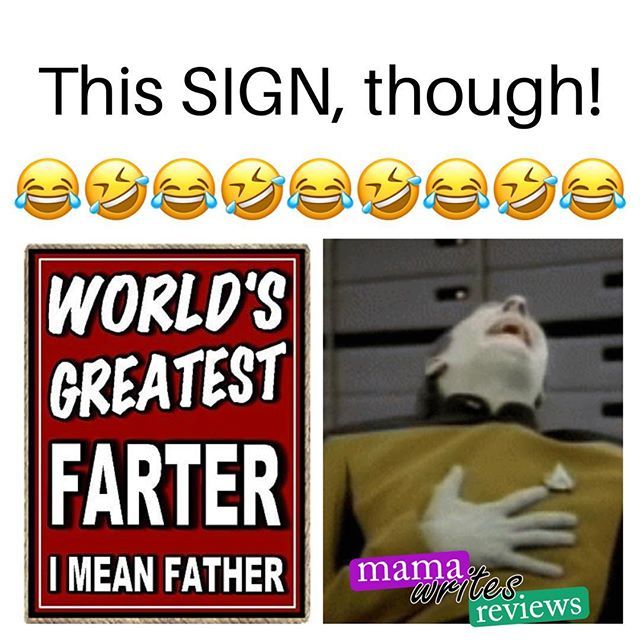 So I randomly came across this in my internet travels today. #random #funny #sign #amazon #mademelaugh #farts #toots #boyhumor #boymom #bathroomhumor #pottyhumor #mamawritesreviews #silly #goofy #fathersday #birthday #gaggift #funnygift #birthdaypresent … ift.tt/2JsE4bL