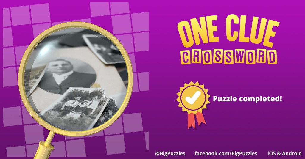DurdenApril's tweet photo. I completed a puzzle in One Clue Crossword. Play now for free!
https://t.co/IoJZ38q9TS #OneClueCrossword https://t.co/tjhvf3DsNJ