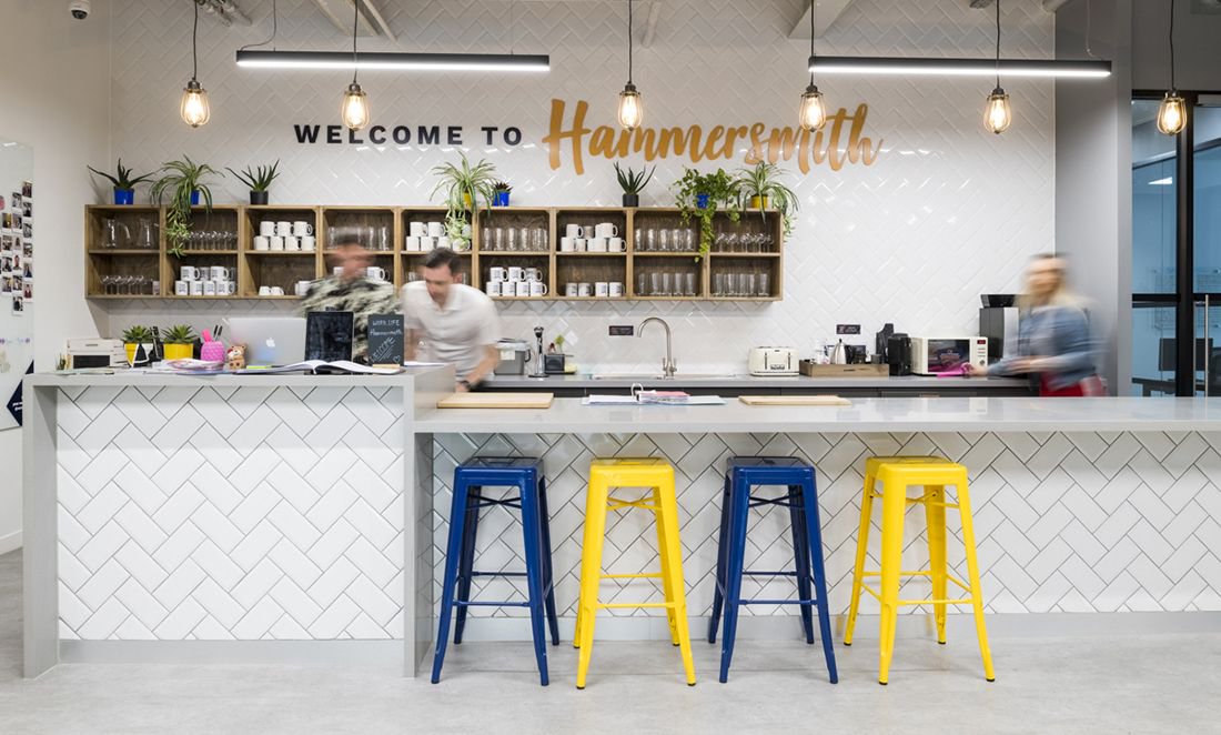officelovin's tweet photo. A Peek Inside Work. Life’s London Coworking Campus in Hammersmith: https://t.co/hJYbbA1VjZ / design by @AreaWorkplaces https://t.co/fAmCVQ41Z1