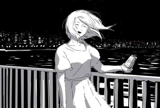 連休最後の夜の人 
