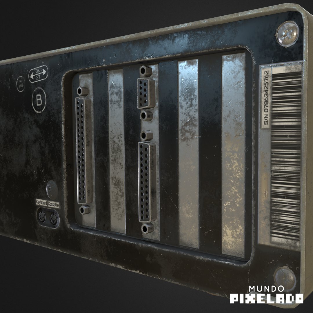 80's Personal Computer System Unit is a 3d lowpoly model inspired in IBM 5150, has been modeled in Blender, and textured in Substance Painter.

#hardsurface #cg #blender3d #prop #3dmodeling #gamedev #4k #80s #lowpoly #substancepainter #mundopixelado

skfb.ly/6AtHz