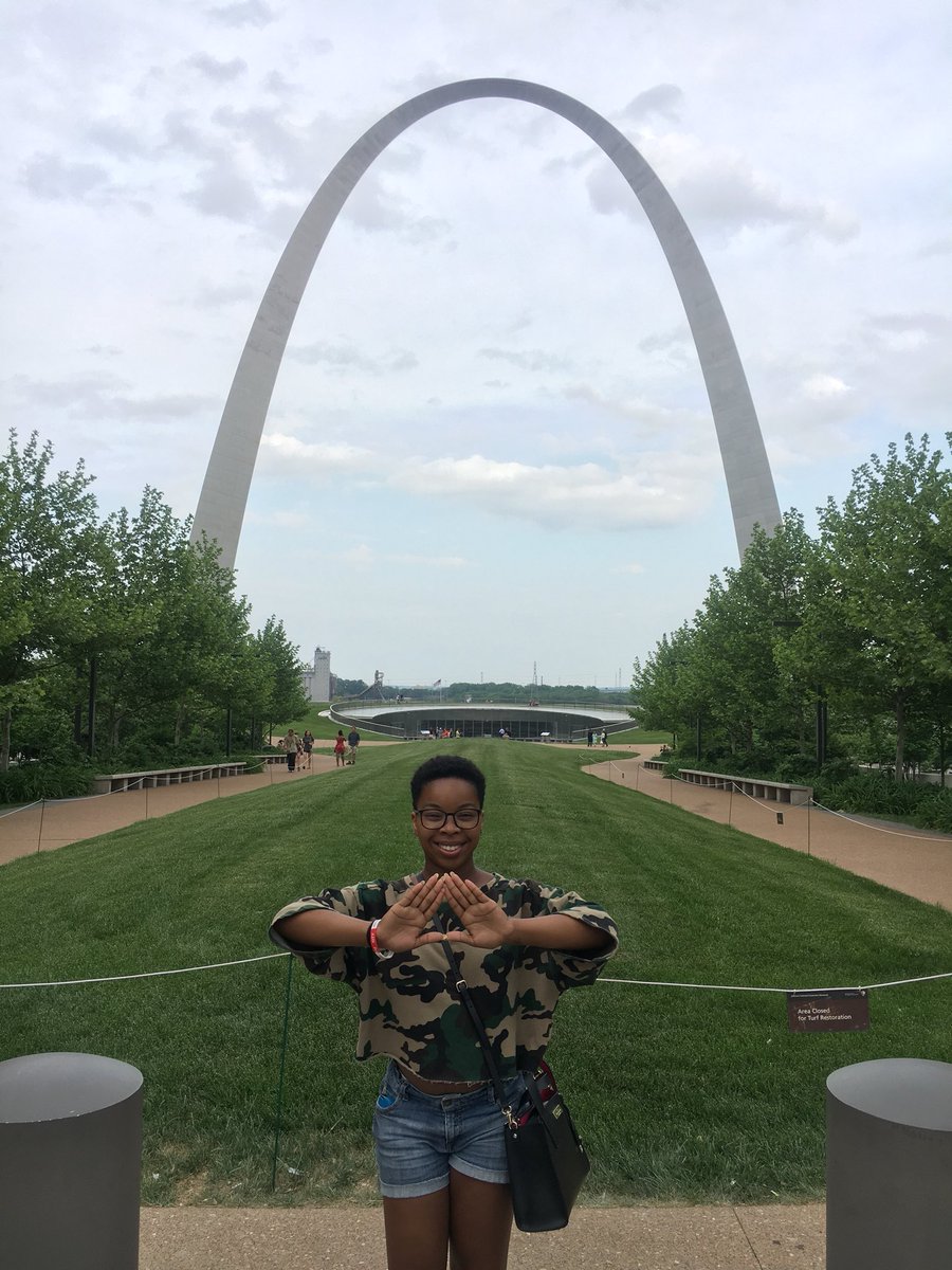XiAlphaDST's tweet photo. We still have a few members to highlight! Today we have Soror Kylie Byrd. Kylie is spending her Summer in St. Louis as a Change Management Intern at Boeing. She is also running the Xi Alpha social media pages until she leaves for South Korea in the Fall. #ARedHotSummer #xialpha https://t.co/U9zZcIqSU5