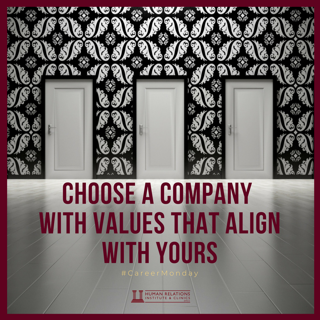 HRICDubai's tweet photo. When looking for a job find a company in which its core values match your professional values. The chance of job satisfaction practically doubles if you do. So go ahead and state your professional values on your resume.
#careermonday #careervalues #lifecoaching #letstalk https://t.co/xJizMsGQjE