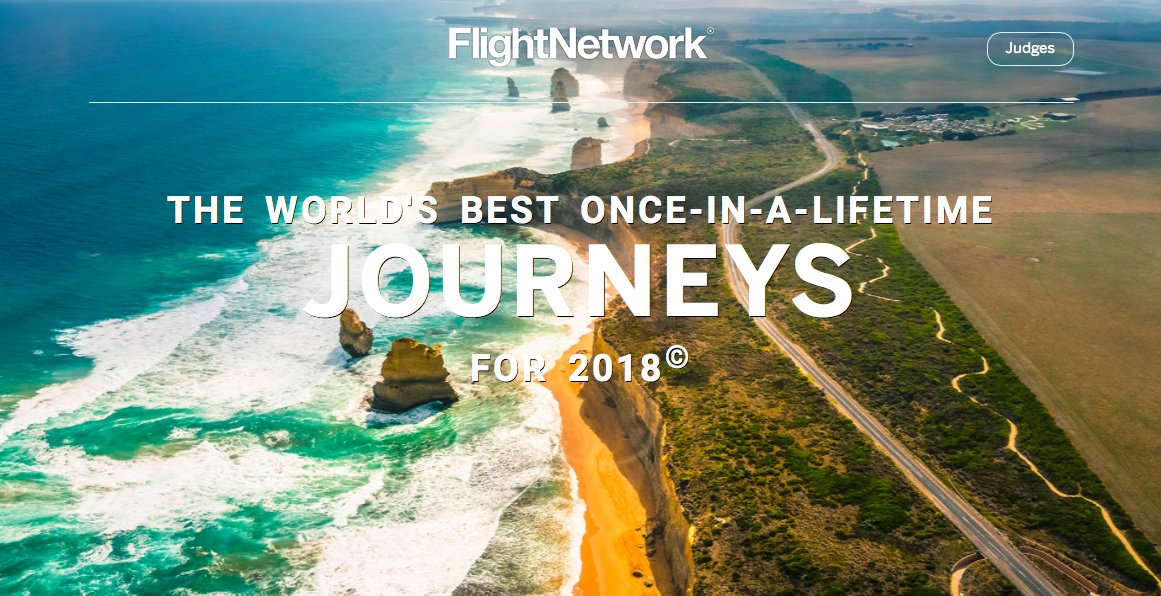 When 500 travel experts create the #worldsultimatejourneys2018 with Flight Network, you know only once-in-a-lifetime adventures await - bit.ly/2NuLvlZ