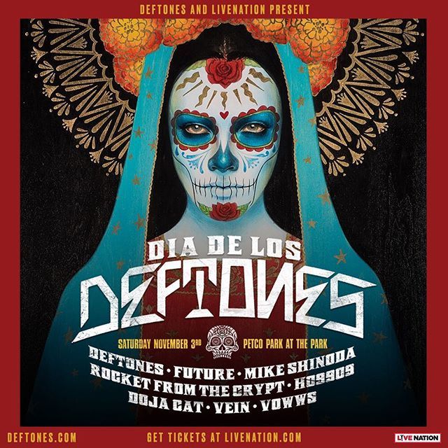 deftones's tweet image. We are so excited, and proud to announce the first annual Dia de los Deftones. For years, we’ve played on festivals with such amazing and diverse line-ups, and that was the goal when we put together our line-up. We want this event to be a celebration; wi… ift.tt/2LdKUq9