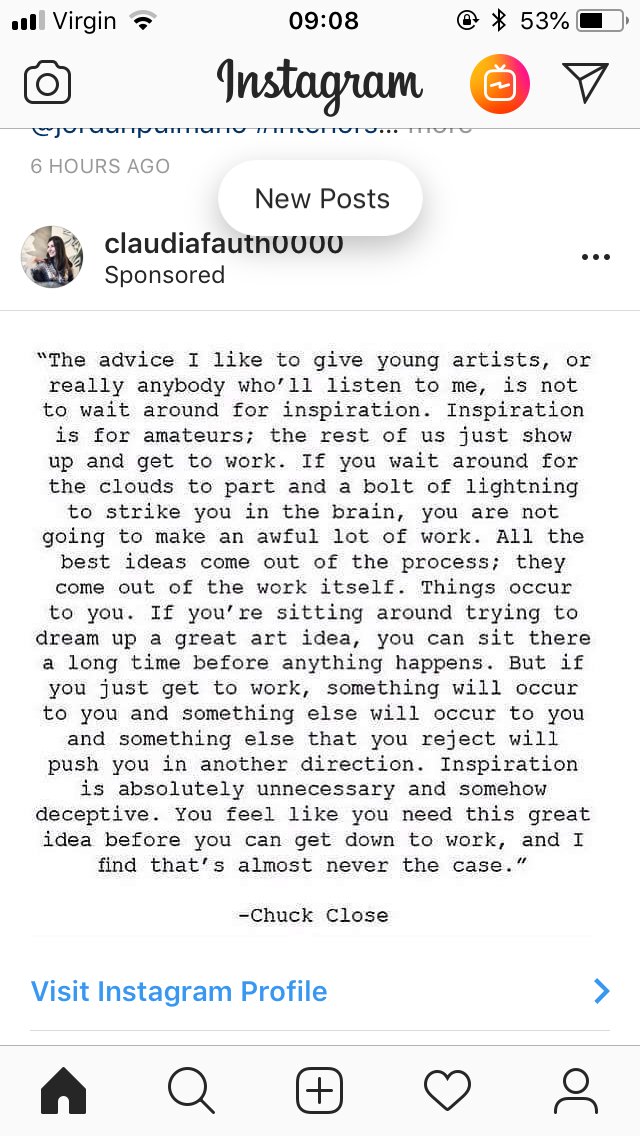 carterTV's tweet photo. This is true of any creative endeavour. https://t.co/5edcYYqBDg