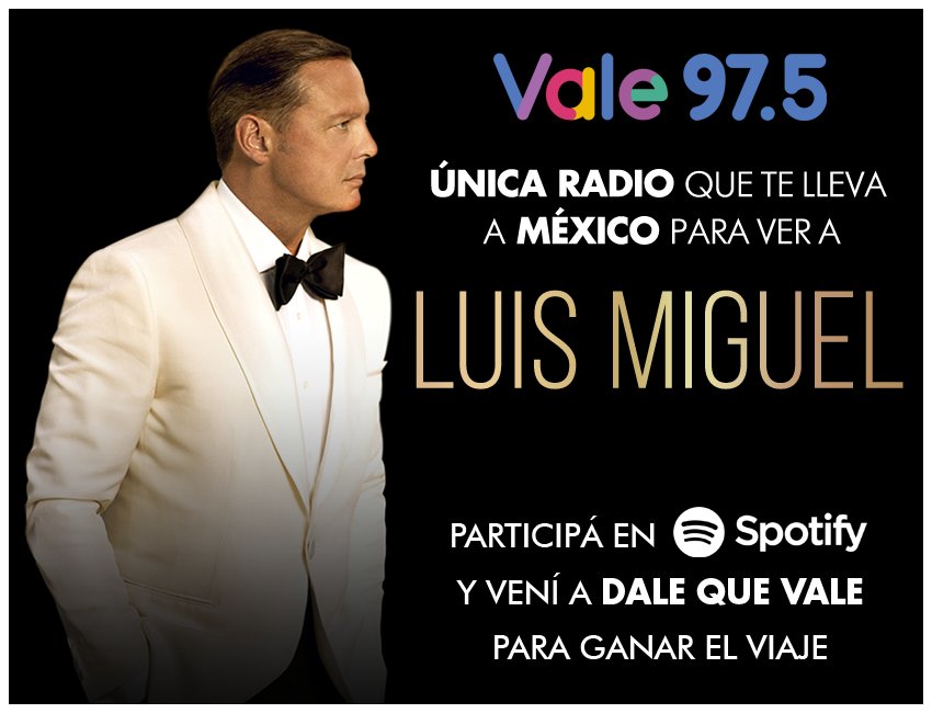 Vale975's tweet photo. ✈️ ¿Querés viajar a México para ver en vivo a @LMXLM? 🇲🇽
¡¡NOSOTROS TE LLEVAMOS!! Ingresá en este link 👉https://t.co/6BVqHSdnub  y escuchanos toda la semana entre las 10 y las 13!! Participas por PASAJES, ESTADÍA y ENTRADAS PREFERENCIALES para su show.
#YoEscuchoVale975 https://t.co/am5iXP3w7o