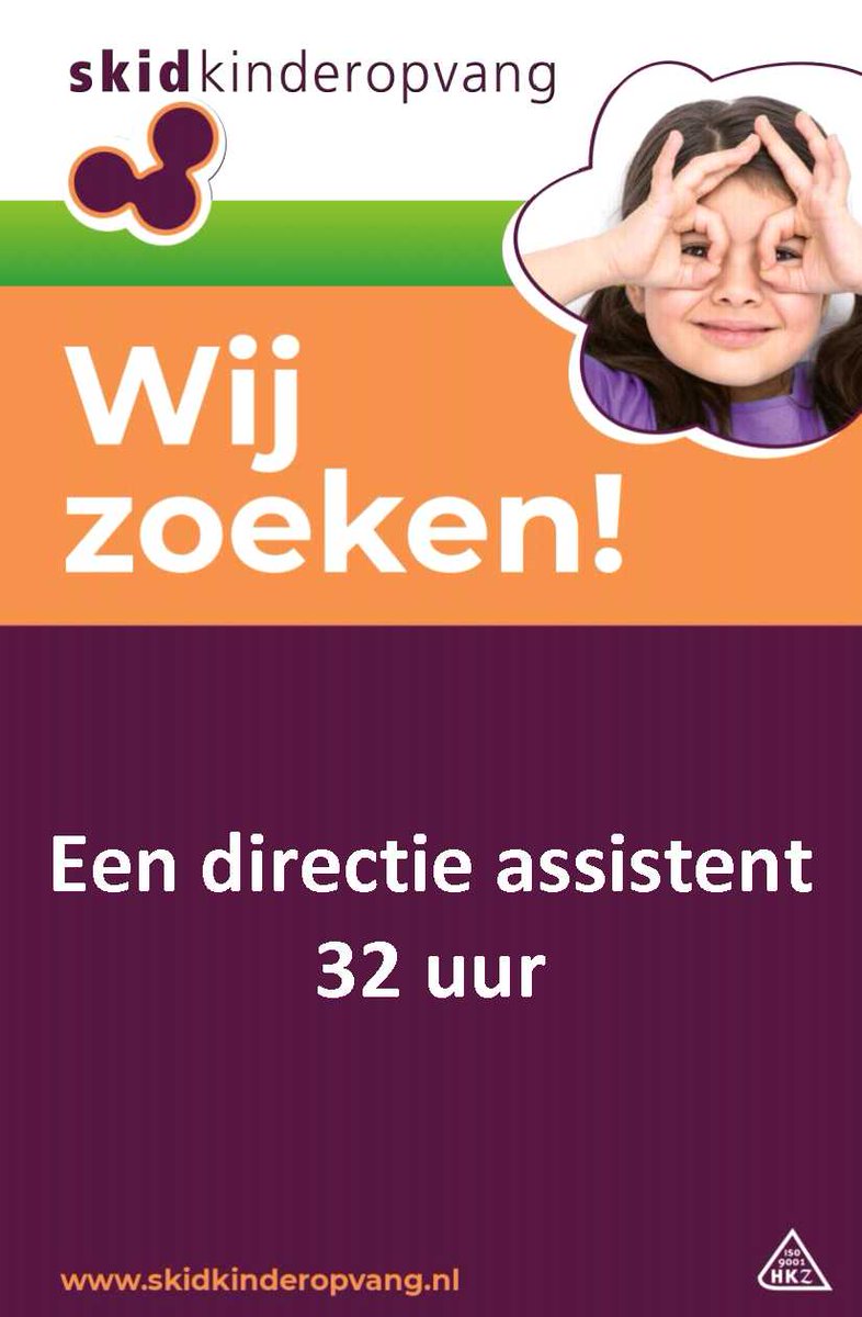 skidkindcentra's tweet photo. Ben jij de spin in het web die onze directeur optimaal kan ondersteunen en ontzorgen? Dan zoeken wij jou! https://t.co/VE7CbxN5Hs