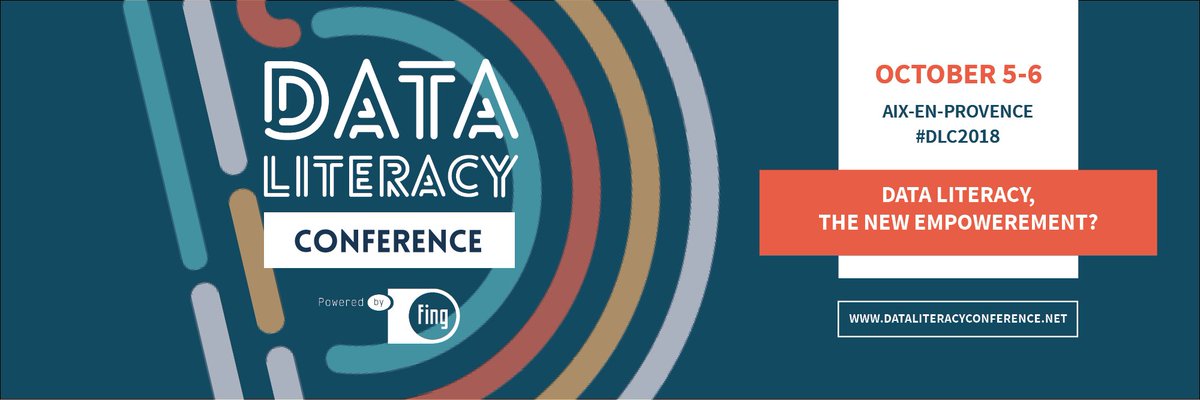 DataLitConf's tweet photo. The Data Literacy Conference is back for a third edition.  
On October 5-6, come in Aix-En-Provence and discover international experts of data literacy.

👉Registration: https://t.co/t1qOw259nP
#DLC2018 @la_fing #OpenData #BigData #dataliteracy https://t.co/8ZvyJTOJSV