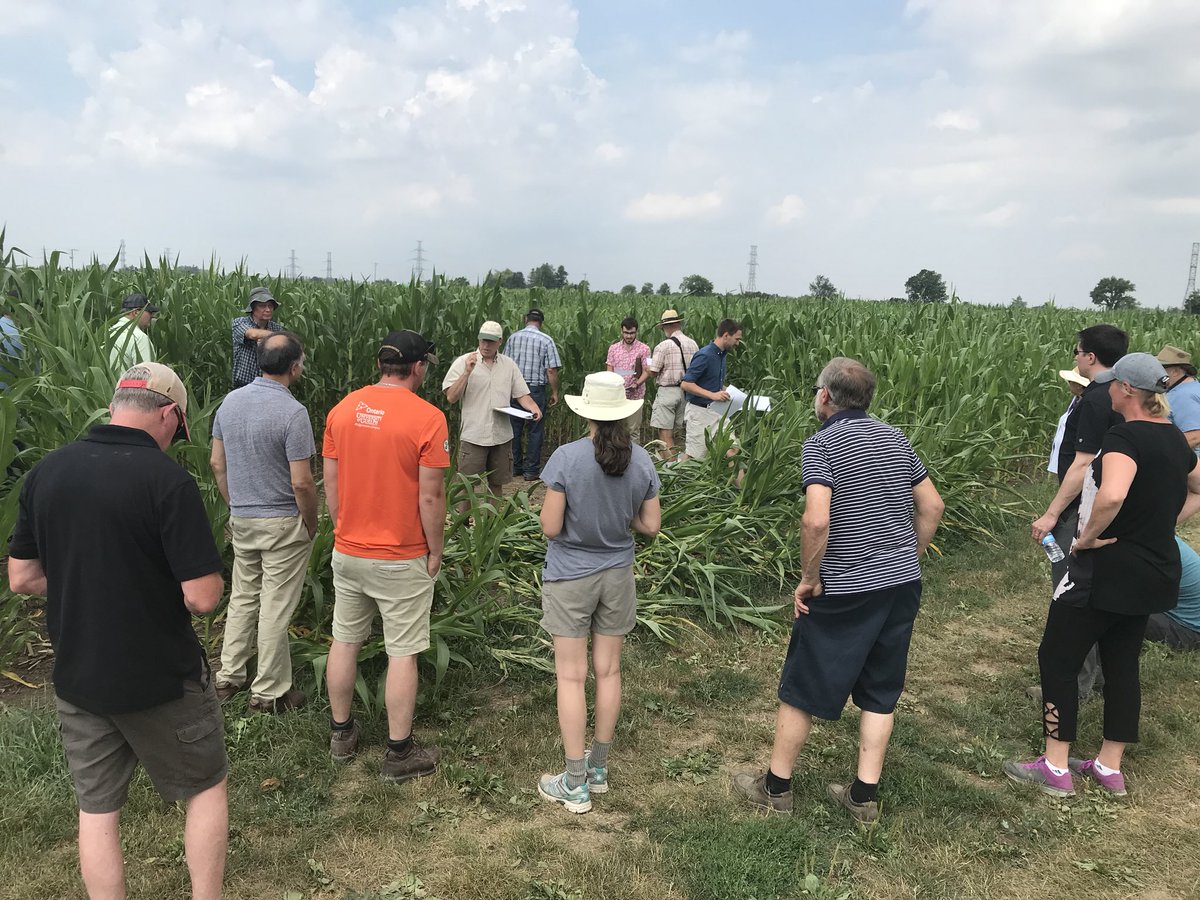 We are over at the Elora Research station looking at long term trials at the next stop of Research Days tour. <a href="/UoGAgMet/">Wagner-Riddle Lab</a> #OntAg