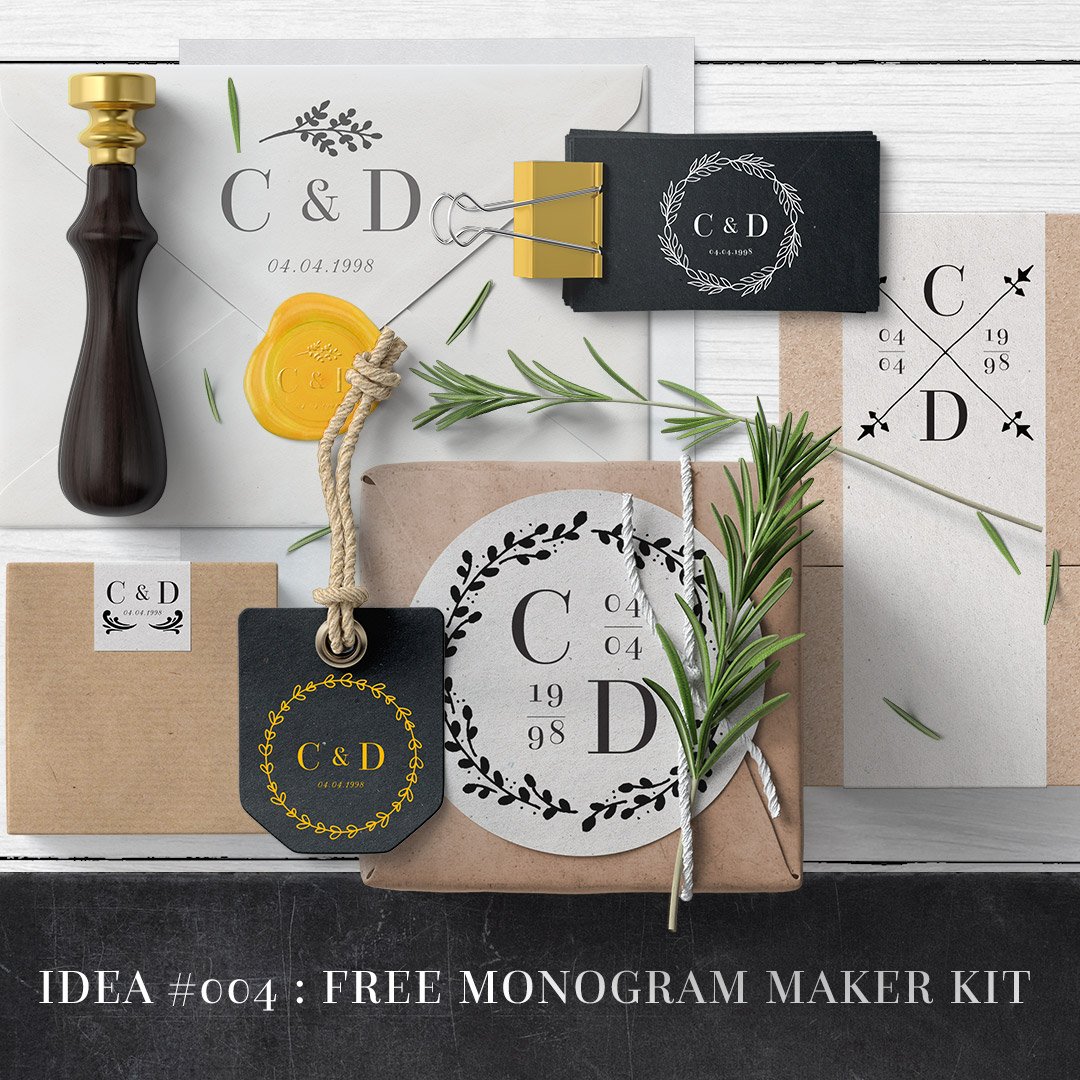 IDEA No.4 FREE Monogram Maker Kit theavalonrose.com/blogs/blog/ide…