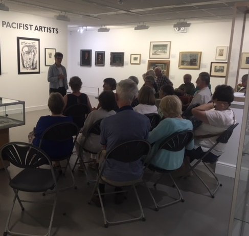 Another day, another gallery event <a href="/Otter_Gallery/">The Otter Gallery</a> for our exhibition 'Conflicting Views: Pacifist Artists'. Today we welcomed a group from the Quaker Meeting House in Chichester #conflictingviewspacifistartists #ottergallery