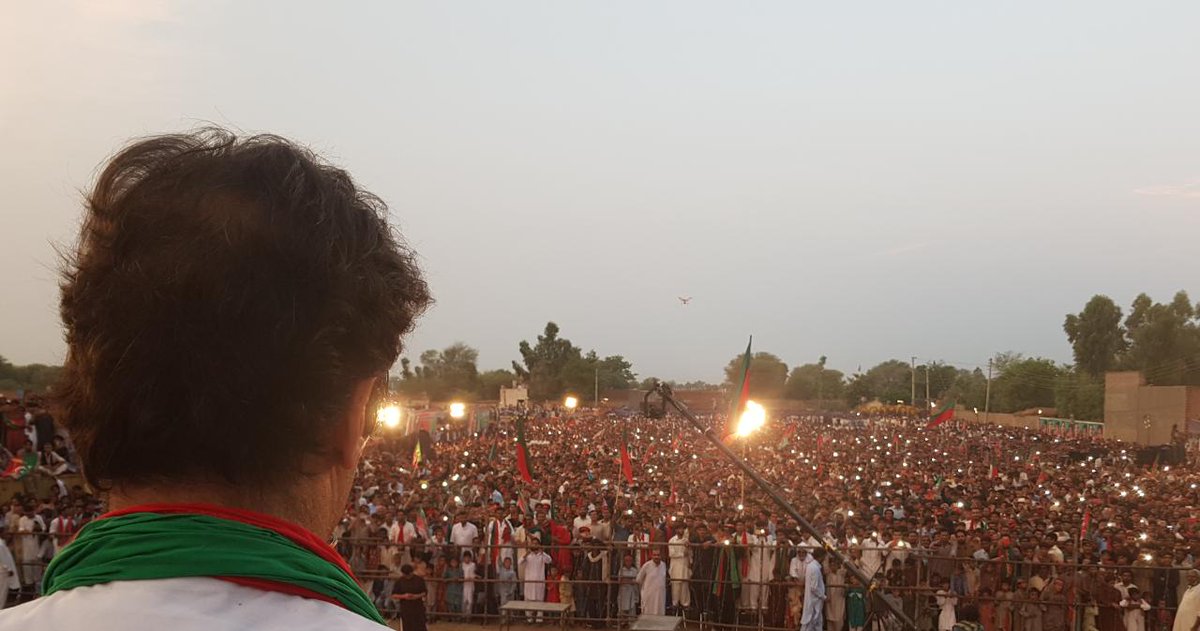 Earlier today in Qamar Mashani & later in Daud Khel Mianwali district. People braved the humidity & heat to show their support for PTI. No other Party can get the people out in such strength as their ldrs stand exposed before the nation today.