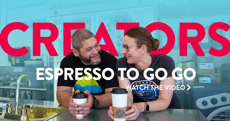 DowntownWichita's tweet photo. Have you seen the latest #PossibilityPeople video featuring local coffee shop owners Warren and Ann of @espressotogogo? Watch the video now at https://t.co/eVTP89Nad3 #DowntownWichita https://t.co/VzoRK61vsm