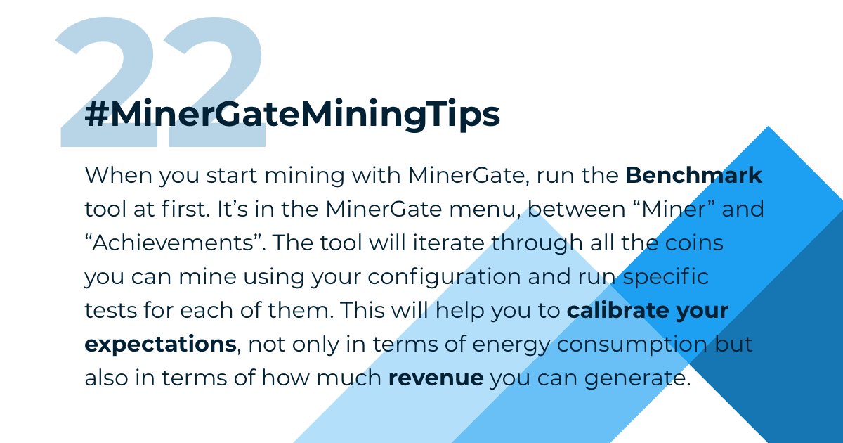 MinerGate's tweet image. Welcome #mining tip #22! goo.gl/BQP3vx

#MinerGateMiningTips #MiningTips #Tips #UsefulTips #Cryprocurrency #MiningPool #profit #miningtip #Hardware #cpumining #gpumining