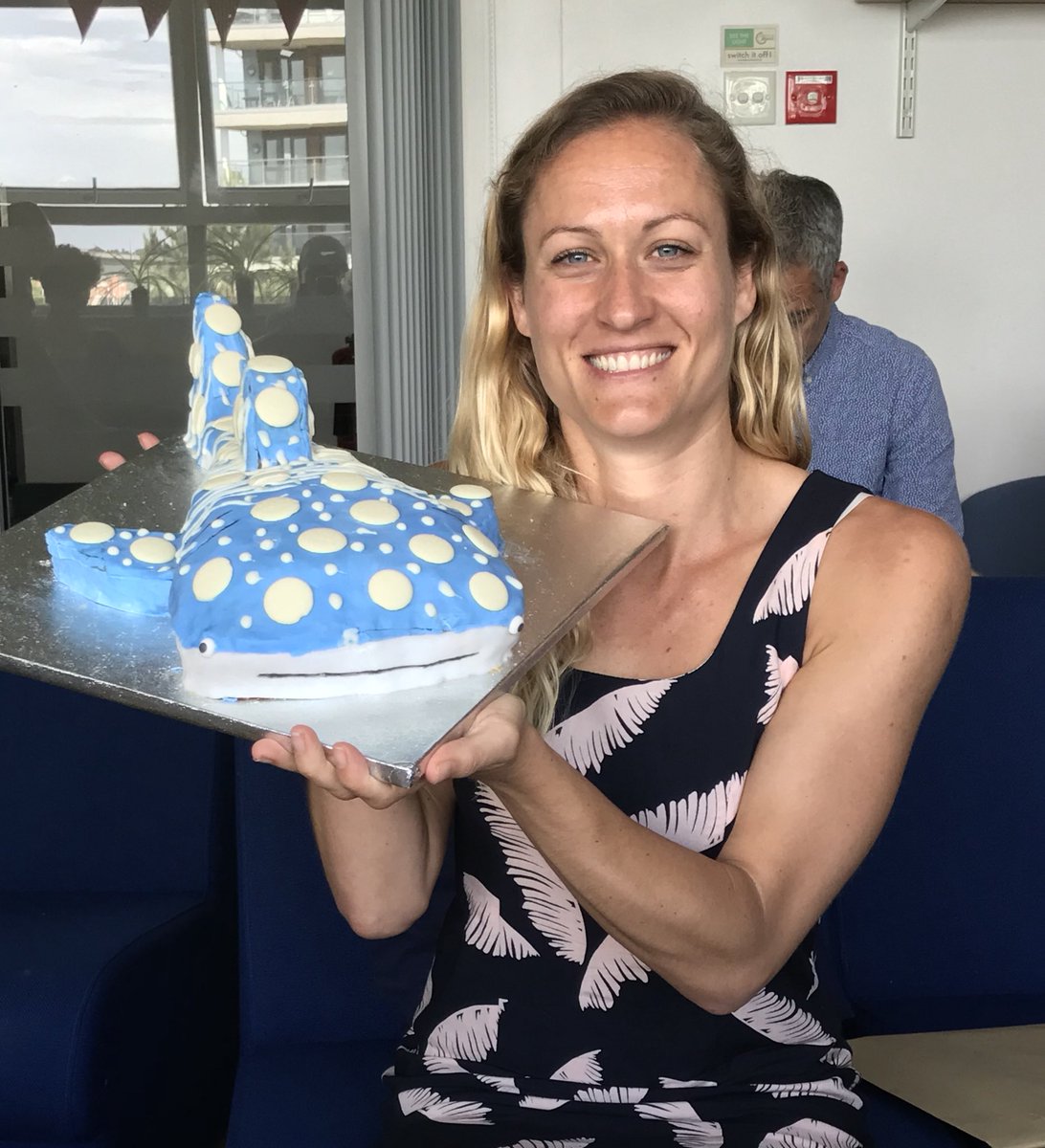 Congratulations Dr <a href="/clareprebble/">Clare Prebble</a> on vivaing today!!! Wooooooo #PhDlife #spottyspottywhaleshark