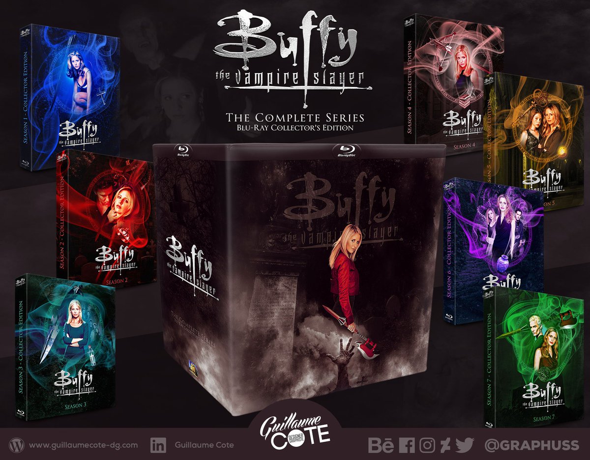 Graphuss's tweet photo. One day maybe ? My upgraded version of #buffy #BluRay Box
What do you think about it ? #BuffyHD #BuffyBluRay @joss @SarahMGellar #BTVS #buffyslays #BuffySlays20 #Sunnydale #Vampire #buffythevampireslayer The Best TV show ever https://t.co/Y5JBYUui61