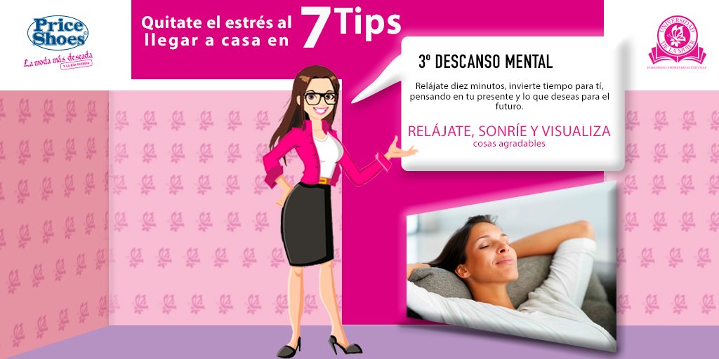 PriceShoes's tweet photo. En @UniversidaddelaMujer podrás aprender muchos tips ideales para vender más. Este es el tercero y te recomendamos liberarte del estrés. Conoce más e inscríbete. ¡Es gratis!
Pregunta por nuestros cursos.
#UMTips
#SoyUM
#AdiósEstrés https://t.co/ezJfcwlYRO
